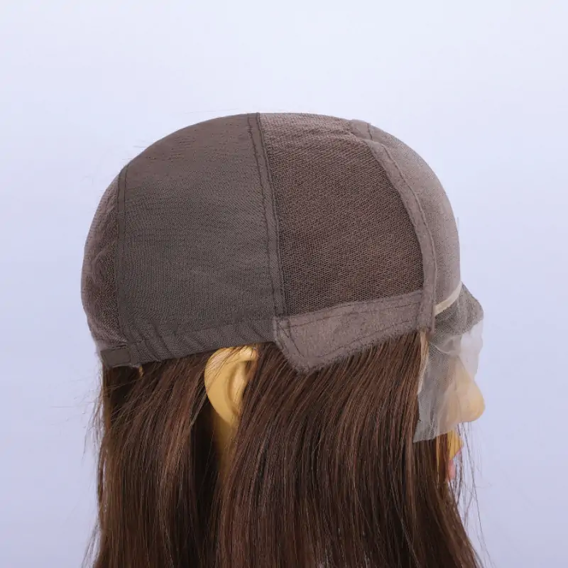 adjustable cap design mono wig for ladies.webp